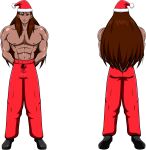  ale-mangekyo ale-mangekyo_(artist) christmas christmas_outfit commission henry_d._damien male original original_character santa_hat solo 