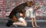  beastiality clothed dog high_tops no_panties tagme 