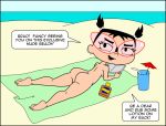  1girl ass beach female_only manuel_hogflogger my_life_as_a_teenage_robot nude pussy sand tiff_crust uncensored 