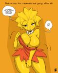  cleavage erect_nipples_under_clothes huge_breasts joaoppereiraus large_areolae lewd_jp_(artist) lisa_simpson the_simpsons thighs 