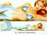  1girl bikini_top carlos_cartagena female female_only mermaid solo 