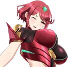 1girl big_breasts breasts clothed_gentleman nintendo pixiv_id_9257737 pyra red_eyes red_hair short_hair video_game_character video_game_franchise xenoblade_(series) xenoblade_chronicles_2