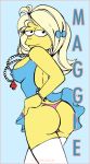  looking_back maggie_simpson shinuka the_simpsons thong yellow_skin 