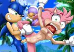  amy_rose amy_rose_(classic) anthro archie_comics bbmbbf blush breasts furry green_eyes half-closed_eyes hedgehog insane mammal mobius_unleashed mountain open_mouth palcomix palm_tree penetration penis pussy rosy_the_rascal sega sex smile sonic_(series) sonic_the_hedgehog sonic_the_hedgehog_(series) tagme tree vaginal_penetration 