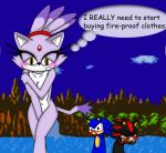  blaze_the_cat cover_up embarrassing nude shadow_the_hedgehog sonic sonic_team sonic_the_hedgehog text 