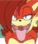  drooling fangs fiona_fox mouth_open vore_face 