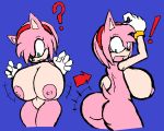  ! ? amy_rose areolae ass big_breasts boots bracelet breasts bubble_butt cropped_legs funny gloves green_eyes hairband jewelry looking_back nipples nude pink_hair pussy sega short_hair sonic_(series) sonic_team surprise tail 