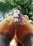  1_anthro 1_female 1_female_anthro 1_girl 3_fingers anthro anthro_canine anthro_fox anthro_vixen arm_warmers breasts canine close-up detached_sleeves digimon female female_anthro female_anthro_fox female_renamon fox fur furry inviting labia looking_at_viewer looking_down nipples nude presenting pussy pussy_juice renamon solo spread_pussy standing toei_animation tree vixen white_fur yellow_fur yin_yang 