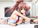  2girls apron hentai lunchroom naked_apron red_hair tagme 