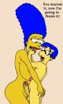  age_difference ass_grab erect_penis huge_breasts imminent_rape larger_female marge_simpson milf milhouse_van_houten sbb size_difference the_simpsons tongue_out yellow_skin 
