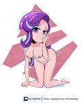  1girl breasts equestria_girls female female_human female_only friendship_is_magic humanized looking_at_viewer my_little_pony nude ohiekhe solo starlight_glimmer starlight_glimmer_(mlp) thigh_gap 