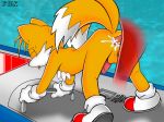  anal cum english_text knuckles_the_echidna miles_&quot;tails&quot;_prower multiple_penises multiple_tails penis sonic sonic_(series) tail text 