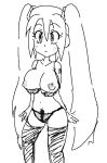 1_female 1_girl breasts exposed_breasts female female_only miku_hatsune nipples panties pussy pussy_hair solo standing tagme vocaloid 