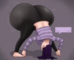  black_hair dat_ass disney gigantic_ass stinkycokie the_incredibles violet_parr 