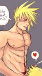  2boys blush cid_highwind cloud_strife final_fantasy final_fantasy_vii human male male_only multiple_boys muscle nude oral solo_focus yaoi 