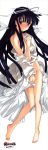 1girl ahoge barefoot black_hair blue_eyes blush bow breast_hold breasts clothing dakimakura feet female hair_bow hair_ornament hands high_resolution long_hair long_image no_bra nopan nude open_clothes open_shirt orion_(orionproject) photoshop_(medium) potential_duplicate rance_(series) ribbon scan sengoku_rance shirt solo tall_image uesugi_kenshin uesugi_kenshin_(rance) very_high_resolution