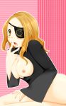  blonde_hair blush breasts cum eyepatch highres long_hair marie_mjolnir mary nipples open_clothes soul_eater yellow_eyes 