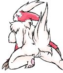  female mutabouru pokemon white_background zangoose 