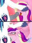  1boy 1girl alicorn cutie_mark fellatio friendship_is_magic horn horsecock male/female my_little_pony nude oral penis_in_mouth pony princess_cadance shining_armor shining_armor_(mlp) wings wolfmask 