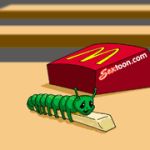  animated animated_gif antennae caterpillar food french_fries gif insect mcdonald&#039;s sextoon 