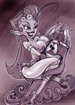  alien ass breasts erect_nipples fernando_faria_(artist) huge_breasts mark_chang monochrome nipples princess_mandie the_fairly_oddparents 