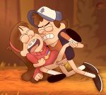  arms_held_back bottomless brother_and_sister closed_eyes creampie dipper_pines disney gravity_falls incest mabel_pines possible_impregnation rape rape_face the_hobbit_artist thehobbitartist vaginal vaginal_penetration younger_male 