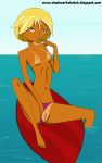 clockwork_(artist) clockworktoons fin_mccloud hairless_pussy nipples pussy small_breasts stoked tan_line topless uncensored