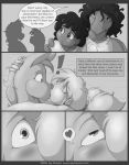 comic furry jay_naylor kissing monochrome tagme the_adventures_of_huckleberry_ann