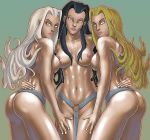 ass awesomeartist breasts disney gargoyles gunsmoke4_(artist) luna_(gargoyles) navel phoebe_(gargoyles) seline_(gargoyles) weird_sisters