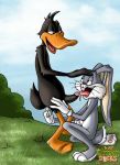  2boys bugs_bunny daffy_duck just_cartoon_dicks looney_tunes male male_only yaoi 
