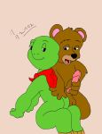 2boys ass_grab bear bear_(franklin) erection franklin_(series) franklin_turtle masturbation rave_roo turtle yaoi