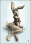  2006 bottomless collar furry hindpaw lagomorph male rabbit solo zen zen_(artist) 