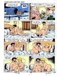 big_breasts blonde_hair bruno_di_sano comic dialogue nipples nude_female original random_comic