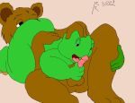 2003 2boys 69 69_position bear bear_(franklin) franklin_(series) franklin_turtle licking_penis rave_roo rimming turtle yaoi