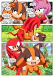  amy_rose bbmbbf comic knuckles_the_echidna mobius_unleashed palcomix sega sexy_boom sonic_boom sonic_the_hedgehog_(series) sticks_the_jungle_badger 