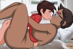  1boy 1girl brown_eyes brown_hair camila_noceda dark dark-skinned_female french_kiss latina latino marco_diaz nude nude_female sex star_vs_the_forces_of_evil the_owl_house 