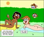 a.j. a.j.&#039;s_mom a.j._ibrahim ass black_hair blue_eyes breasts brown_hair dark_skin earrings erect_nipples hat jewelry manuel_hogflogger milf nipples nude pubic_hair pussy short_hair smile the_fairly_oddparents timmy&#039;s_mom timmy_turner