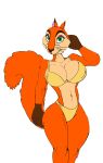 akatsukishiranui-fox alluring andie anthro big_breasts bikini legs pin_up posing red_squirrel swimsuit the_nut_job voluptuous 