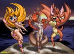 2001 3_anthros 3_females 3_girls 3girls anthro_only bat bat_wings beach bikini blonde_hair blue_eyes braid braids brown_eyes cameltoe chip_&#039;n_dale_rescue_rangers disney dusk female female_anthro female_only foxglove fur furry gadget_hackwrench green_eyes hair labia long_hair looking_at_viewer mostly_nude mouse multiple_girls nude outdoor outdoors rodent sea seaside skimpy squirrel standing steve_martin steve_martin_(artist) tammy_squirrel 