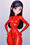  ai_generated bodysuit breasts cameltoe the_incredibles thighs violet_parr 