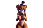 1girl 3d all_fours anthro ass blue_eyes breasts cleft_of_venus completely_nude curvy dancing eyebrows_visible_through_hair fazclaire&#039;s_nightclub female_masturbation five_nights_at_freddy&#039;s freddy_(fnaf) fredina&#039;s_nightclub fredina_(cally3d) frenni_(cryptia) frenni_fazclaire furry furry_female hat huge_ass huge_breasts masturbation masturbation_(female) music naughty_face nude nude_female pussy seductive seductive_smile simple_background slit_pupils sound thick_thighs video voluptuous white_background wide_hips