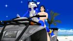  1boy 1girl 3d animated anthro areola beach big_breasts blue_fur doggy_position fur furry human_on_anthro interspecies krystal looking_pleasured male/female muscular_male nintendo nipples nude ocean outside pale-skinned_male paws sex sex_from_behind star_fox tattoo tetramundo vaginal vaginal_penetration video 
