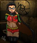  batman_(series) cum dc dc_comics genderswap genderswap_(mtf) kalahee_(artist) latex robin sperm 