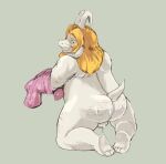 1boy 2020s 2023 2d 2d_(artwork) anthro anthro_only asgore_dreemurr ass backsack balls belly blonde_hair bodily_fluids body_hair boss_monster bovid caprine chubby chubby_male clothing cum cum_on_ass cum_on_butt digital_drawing_(artwork) digital_media_(artwork) dilf facial_hair feet fur furry furry_male genital_fluids genitals goat goat_boy grey_background hair high_res horn horns kneel long_ears looking_at_viewer looking_back male male_anthro male_focus male_only mammal mature_anthro mature_male monster monster_boy moustache overweight overweight_male paws simple_background smile solid_color_background solo_anthro solo_male spunkerart tail tail_tuft testicles third-party_source twitter undertale undertale_(series) video_game_character video_game_franchise video_games white_body white_fur
