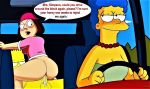  anus ass bart_simpson bottomless cowgirl_position crossover cum erect_penis family_guy glasses hat marge_simpson meg_griffin no_panties shaved_pussy the_simpsons vaginal 