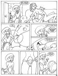  ann_possible bonnie_rockwaller caught comic disney guess_who&#039;s_cumming james_timothy_possible karmagik kim_possible monochrome strap-on tagme threesome 
