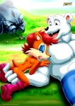  archie_comics augustus_the_polar_bear bbmbbf erma_ermine fingering mobius_unleashed palcomix sega sonic_(series) sonic_the_hedgehog_(series) tongue_out 