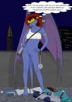 blue_skin bottomless_female demona disney fab3716 gargoyles pussy tail weapon wings