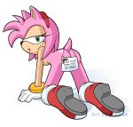 all_fours amy_rose ass christmas rings sonic_(series) sonic_team 