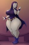  1girl big_ass big_breasts big_hips big_thighs cleavage dc_comics emmabrave female_focus female_only hourglass_figure huge_ass huge_breasts huge_hips huge_thighs raven_(dc) solo_female tagme teen_titans wide_hips 